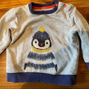 Baby Boden Penguin Sweatshirt 12-18m